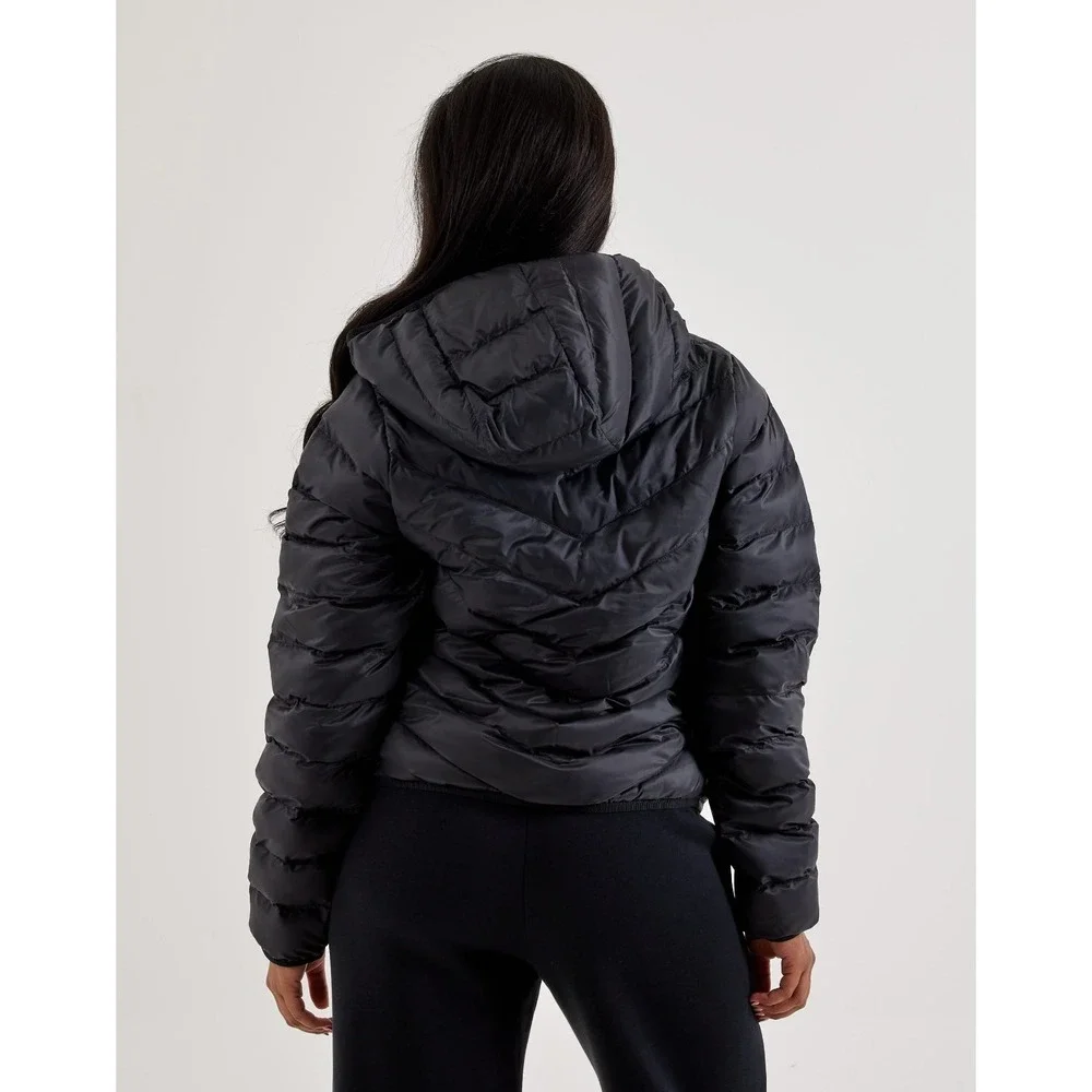 Womens Size S Nike Windpuffer Therma‑Fit Hooded Puffer Jacket Black HV2457‑010